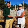 Colin and Robbie Bos from the Big Bear Community Gardens. 