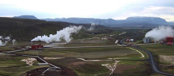 An energy producing facility in Iceland. 